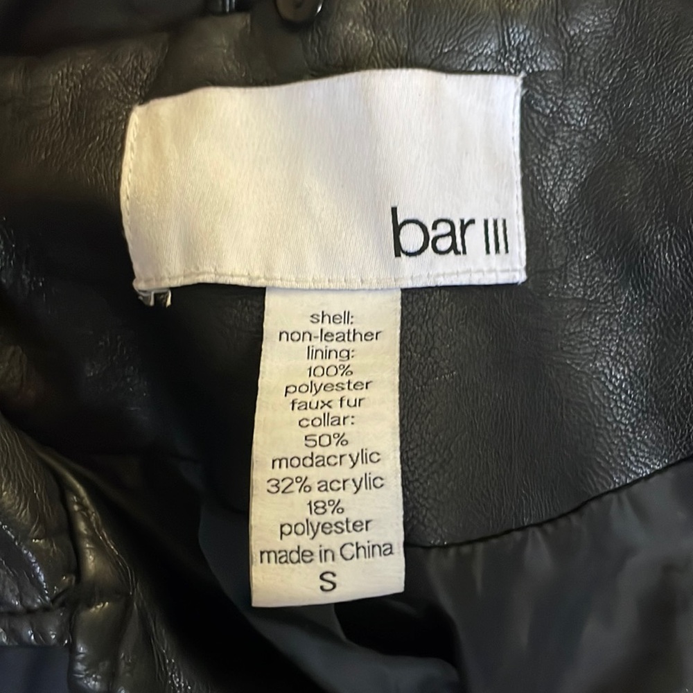 Bar 3 leather jacket. brand new.